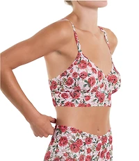 Hanky Panky Printed V-Neck Retro Lace Bralette