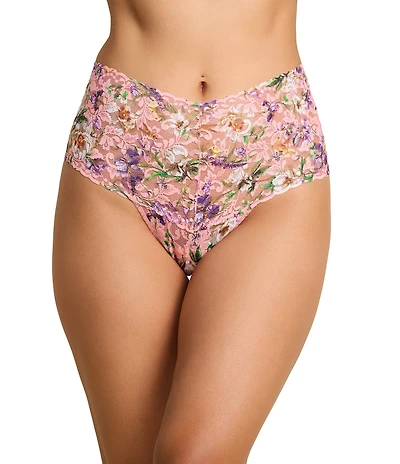 Hanky Panky Retro Lace Floral Thong Panties