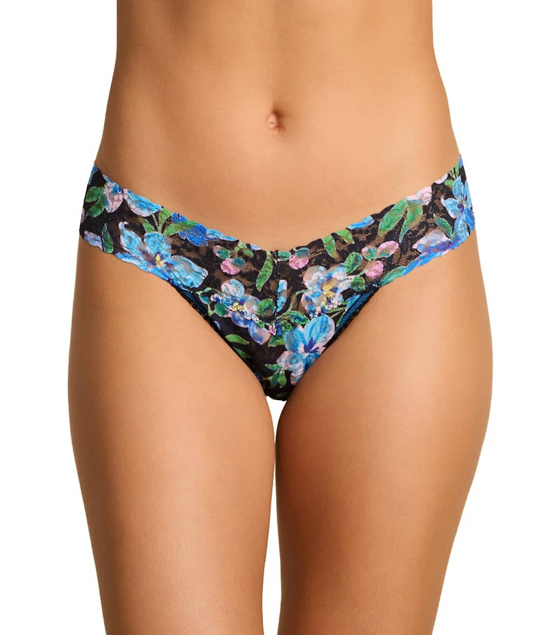 Hanky Panky Signature Lace® Original Rise Floral Printed Thong Panty
