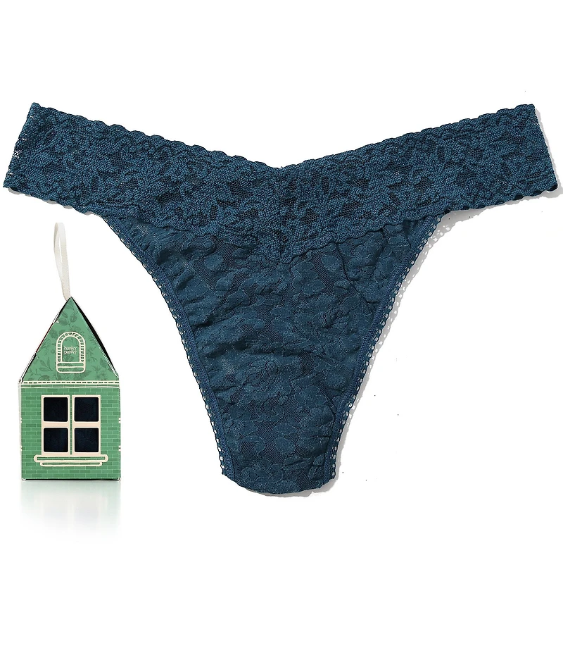 Hanky Panky Signature Lace® Original Rise Gingerbread House Pack Thong