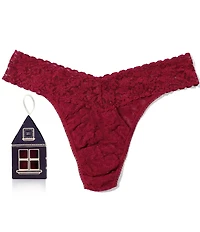 Hanky Panky Signature Lace® Original Rise Gingerbread House Pack Thong