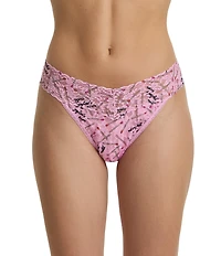 Hanky Panky Signature Lace® Original Rise Matchstick Printed Thong