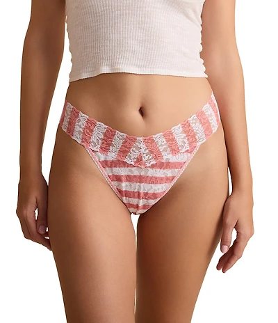 Hanky Panky Signature Lace® Original Rise Striped Thong