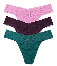 Hanky Panky Signature Lace® Original Rise Thong Holiday 3 Pack