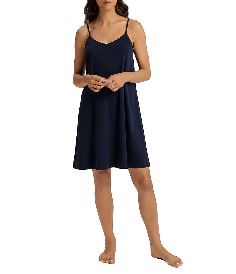 Hanro Cotton Silk Spaghetti Strap Chemise
