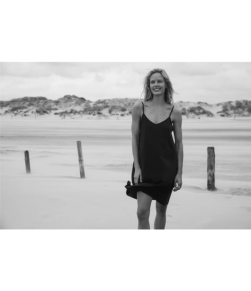 Hanro Cotton Silk Spaghetti Strap Chemise