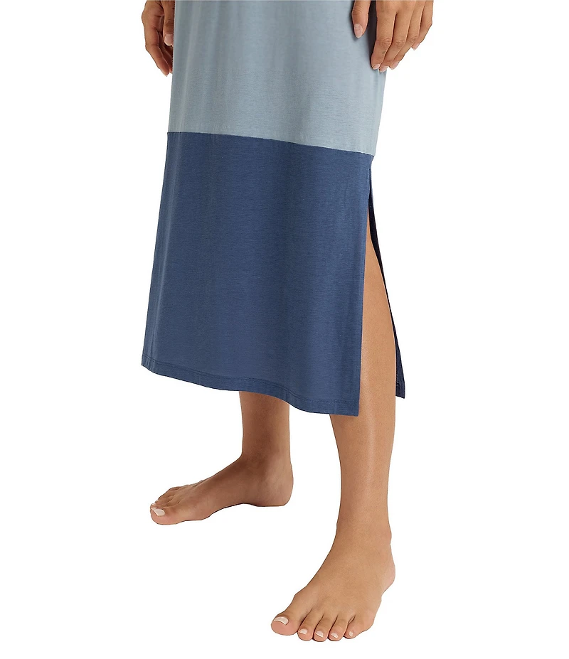 Hanro Laura Round Neck Sleeveless Long Tank Nightgown
