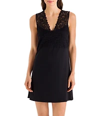 Hanro Moments Knit and Lace Tank Chemise