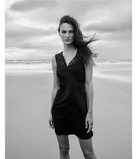 Hanro Moments Knit and Lace Tank Chemise