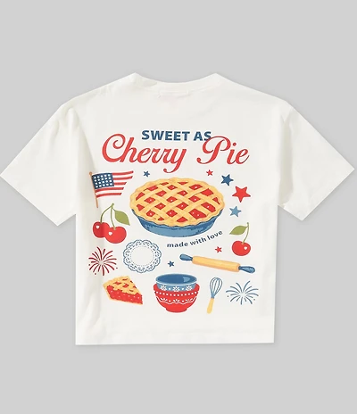 Happy Camp3r Big Girls Americana Cherry Pie Tee