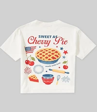 Happy Camp3r Big Girls Americana Cherry Pie Tee