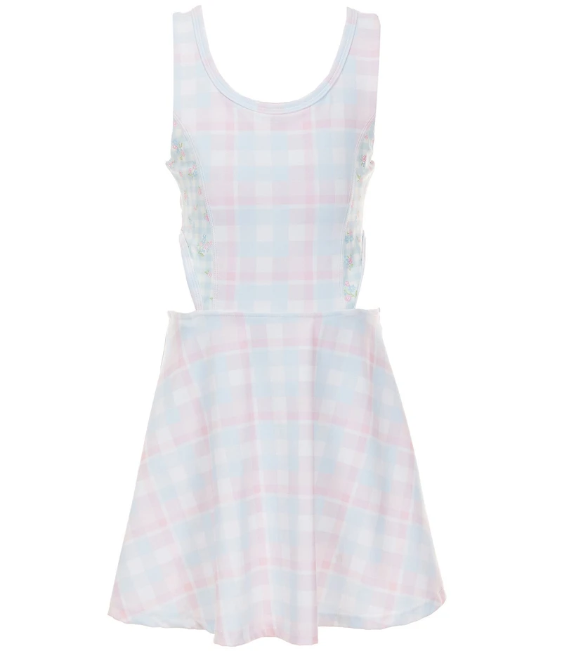 Happy Camp3r Big Girls Ashley Marshmallow Plaid Dress
