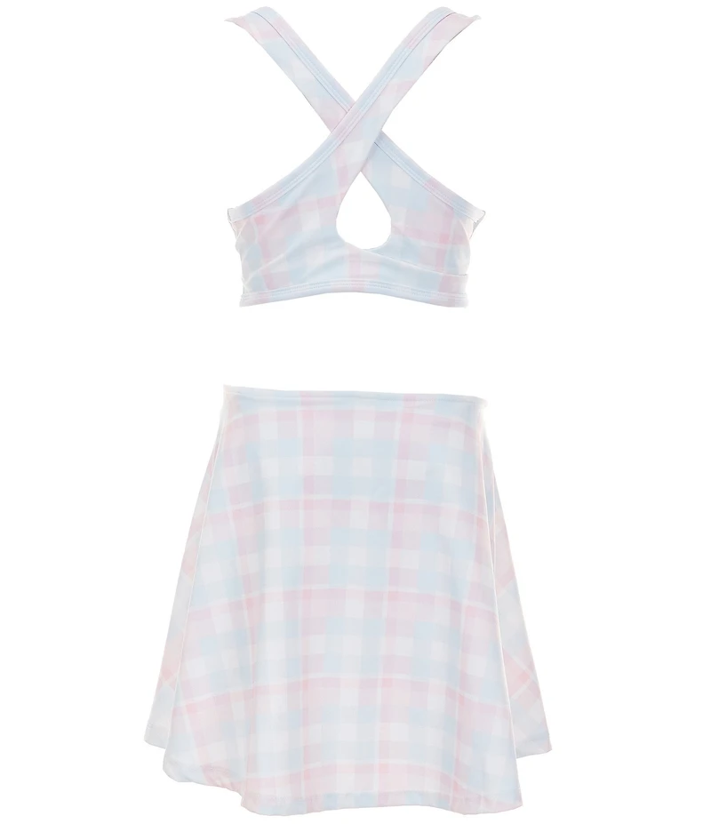 Happy Camp3r Big Girls Ashley Marshmallow Plaid Dress