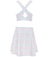 Happy Camp3r Big Girls Ashley Marshmallow Plaid Dress