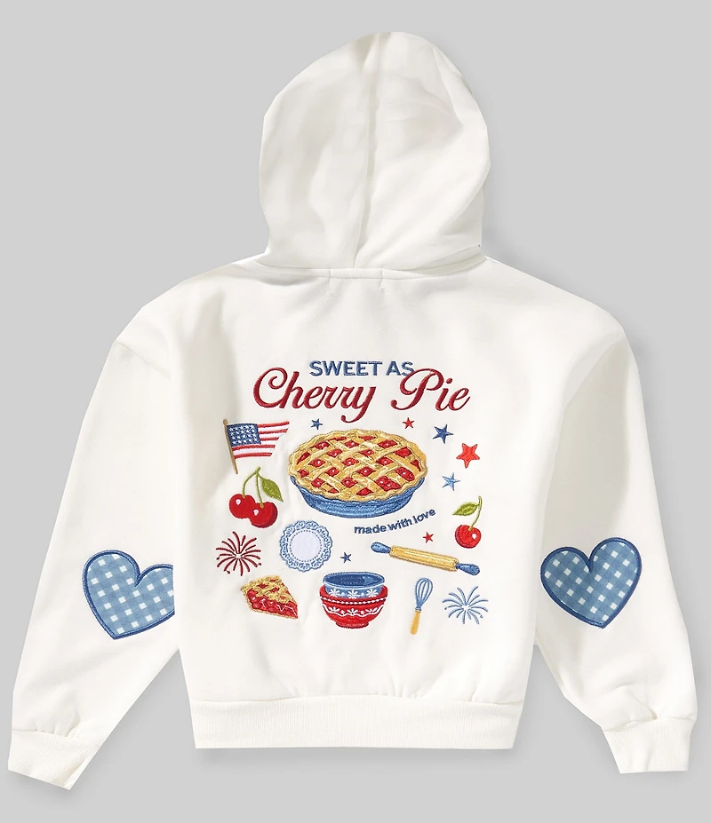 Happy Camp3r Big Girls Americana Cherry Pie Hoodie