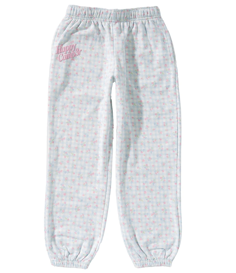 Happy Camp3r Big Girls Ditsy Floral Bluebell Picnic Joggers