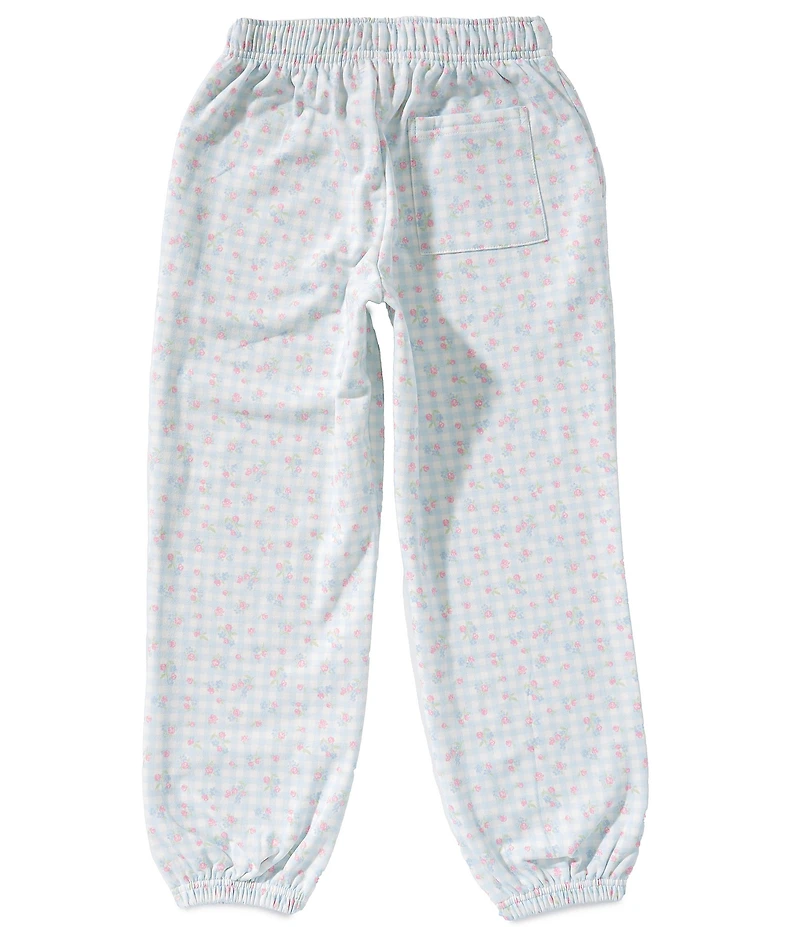 Happy Camp3r Big Girls Ditsy Floral Bluebell Picnic Joggers