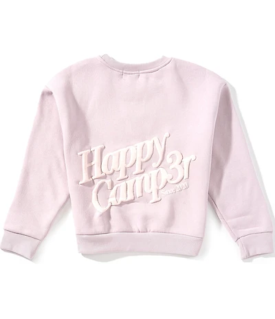 Happy Camp3r Big Girls Puff Series Crewneck