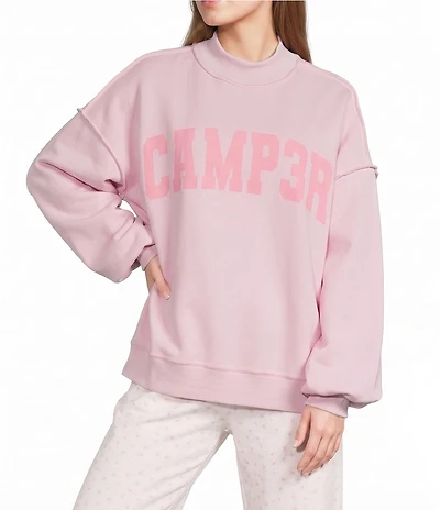 Happy Camp3r Mock Neck Reversible Pullover