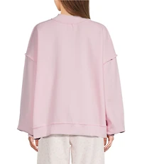 Happy Camp3r Mock Neck Reversible Pullover