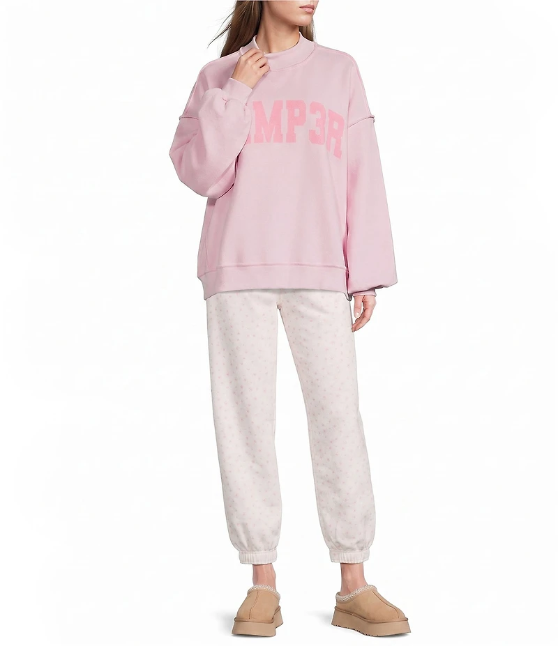 Happy Camp3r Mock Neck Reversible Pullover