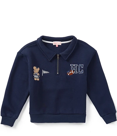 Happy Camp3r Varsity Big Girls Quarter Zip Pullover