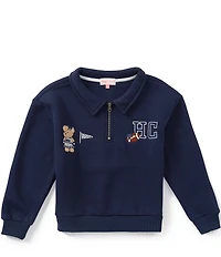Happy Camp3r Varsity Big Girls Quarter Zip Pullover
