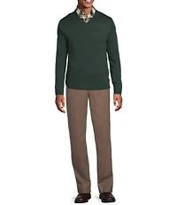 Hart Schaffner Marx Big & Tall Merino Wool V-Neck Sweater