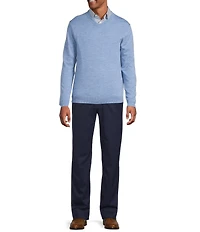 Hart Schaffner Marx Big & Tall Merino Wool V-Neck Sweater