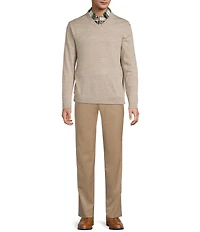 Hart Schaffner Marx Big & Tall Merino Wool V-Neck Sweater