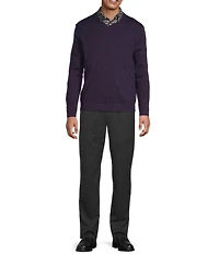 Hart Schaffner Marx Big & Tall Merino Wool V-Neck Sweater