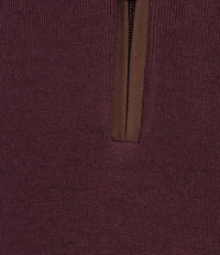 Hart Schaffner Marx Big & Tall Quarter Zip Merino Wool Sweater