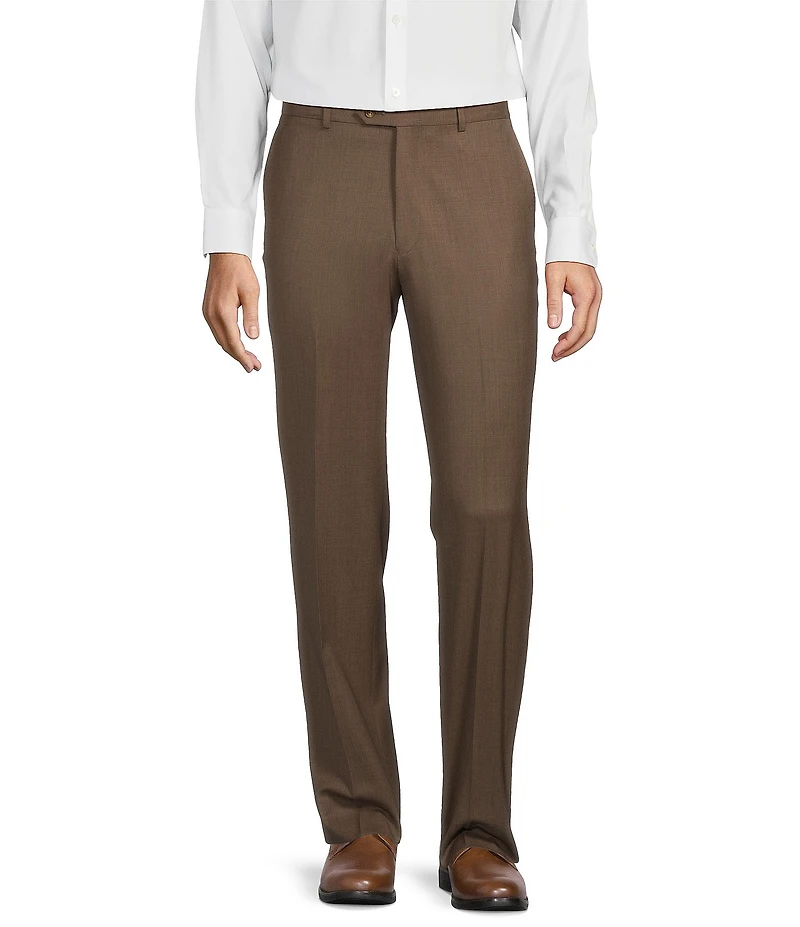 Hart Schaffner Marx Chicago Classic Fit Pre-Tailored Flat Front Super Stretch Dress Pants