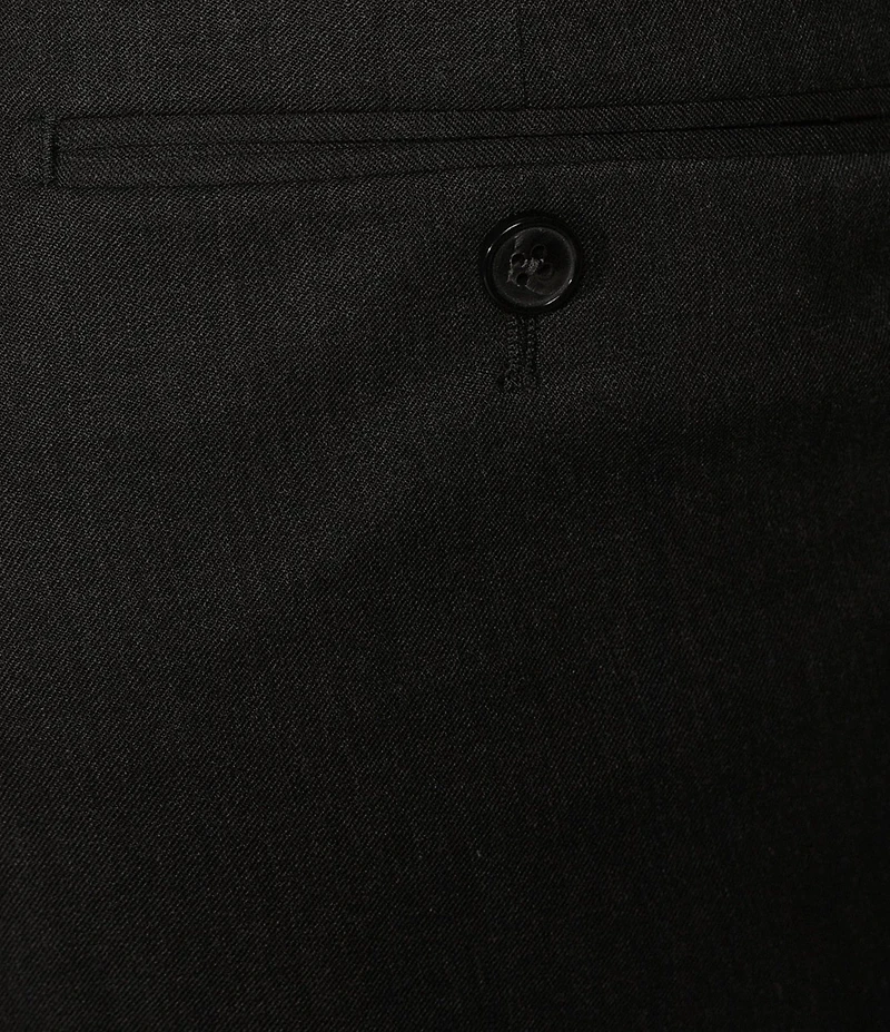 Hart Schaffner Marx Chicago Classic Fit Charcoal Pre-Tailored Flat Front Super Stretch Dress Pants