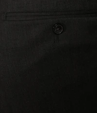 Hart Schaffner Marx Chicago Classic Fit Charcoal Pre-Tailored Flat Front Super Stretch Dress Pants