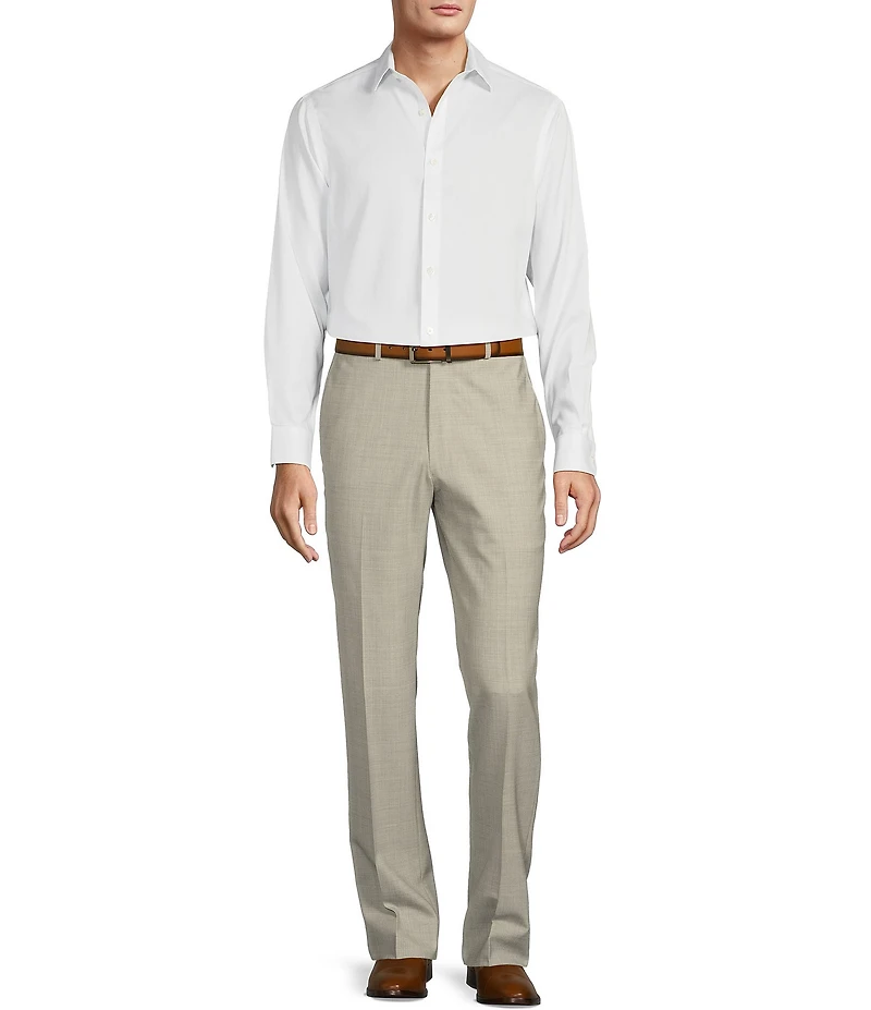 Hart Schaffner Marx Chicago Classic Fit Flat Front Fancy Dress Pants