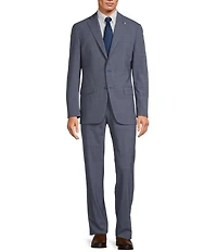 Hart Schaffner Marx Chicago Classic Fit Flat Front Fancy Pattern Wool 2-Piece Suit