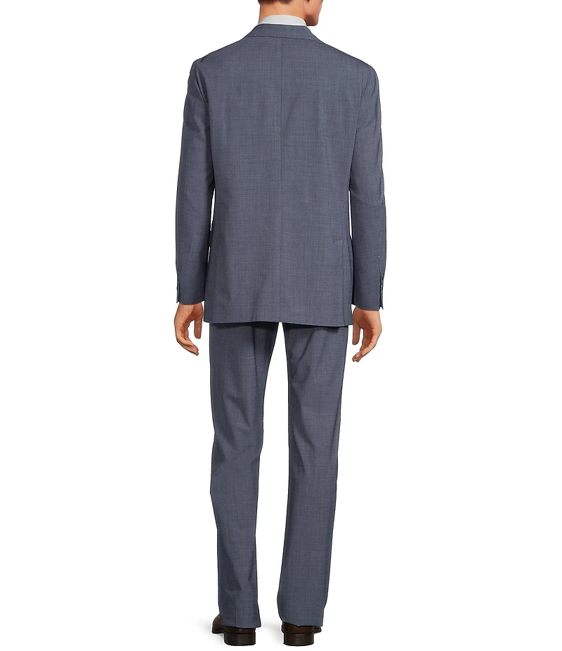 Hart Schaffner Marx Chicago Classic Fit Flat Front Fancy Pattern Wool 2-Piece Suit