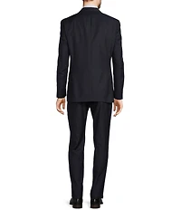 Hart Schaffner Marx Chicago Classic Fit Flat Front Fancy Pattern Wool 2-Piece Suit