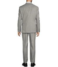 Hart Schaffner Marx Chicago Classic Fit Flat Front Fancy Solid 2-Piece Suit