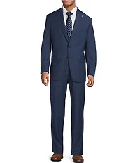 Hart Schaffner Marx Chicago Classic Fit Flat Front Plaid 2-Piece Suit