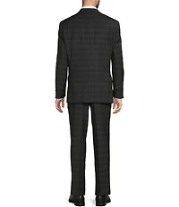 Hart Schaffner Marx Chicago Classic Fit Flat Front Plaid 2-Piece Suit