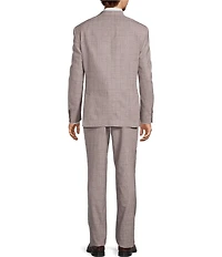 Hart Schaffner Marx Chicago Classic Fit Flat Front Plaid 2-Piece Suit