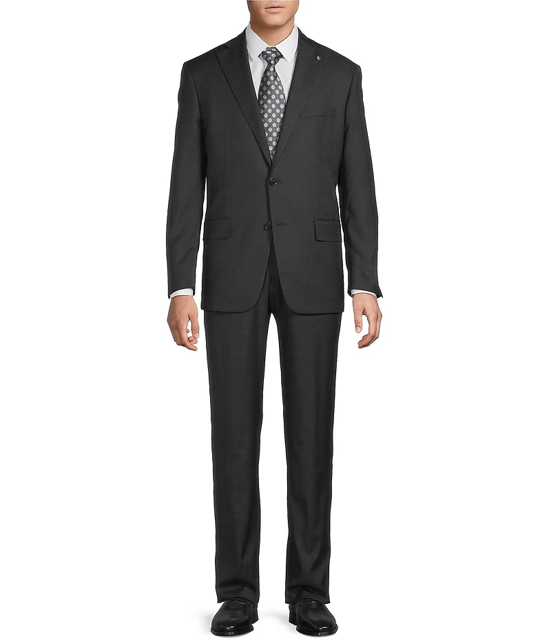 Hart Schaffner Marx Chicago Classic Fit Flat Front Plaid 2-Piece Suit