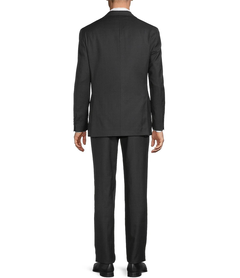Hart Schaffner Marx Chicago Classic Fit Flat Front Plaid 2-Piece Suit