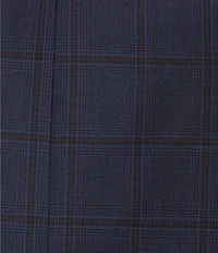 Hart Schaffner Marx Chicago Classic Fit Flat Front Plaid Pattern 2-Piece Suit