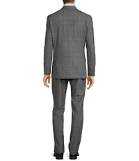 Hart Schaffner Marx Chicago Classic Fit Flat Front Plaid Pattern 2-Piece Suit