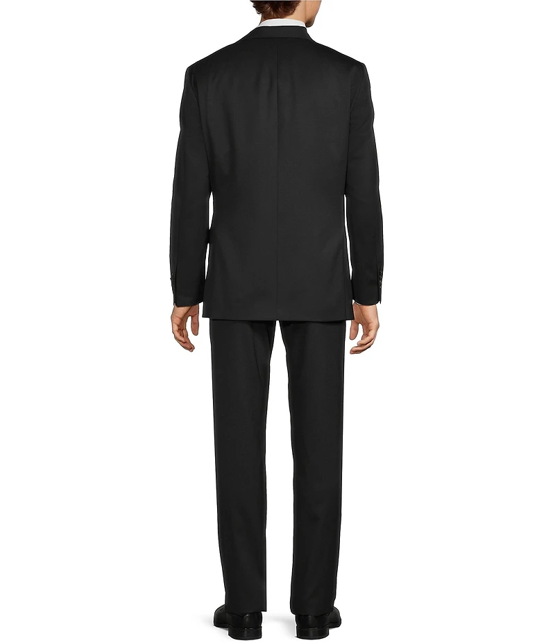 Hart Schaffner Marx Chicago Classic Fit Flat Front Solid 2-Piece Suit