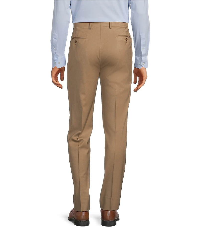Hart Schaffner Marx Chicago Classic Fit Tan Pre-Tailored Flat Front Super Stretch Dress Pants