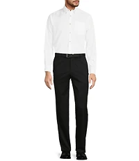 Hart Schaffner Marx Classic Fit Flat Front Solid Dress Pants